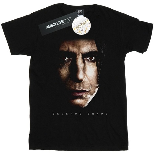 Vêtements Homme T-shirts manches longues Harry Potter Severus Snape Portrait Noir