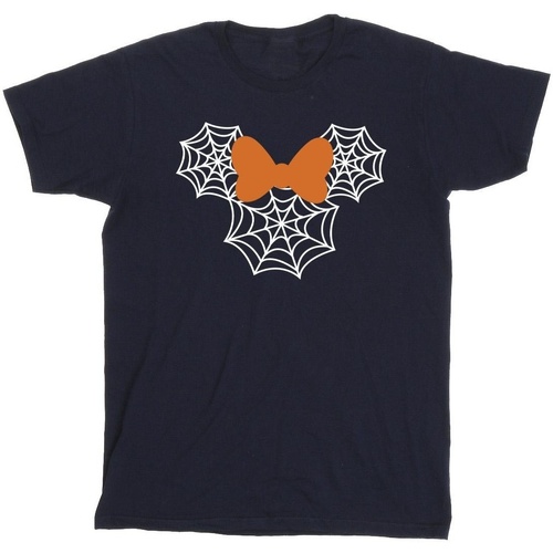 Vêtements Fille T-shirts manches longues Disney Minnie Mouse Spider Web Head Bleu