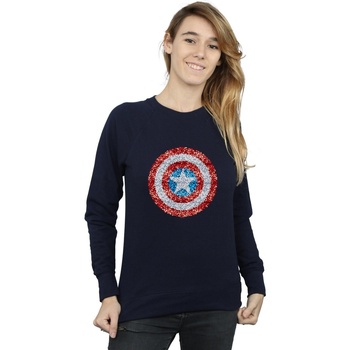 Vêtements Femme Sweats Marvel Captain America Pixelated Shield Bleu