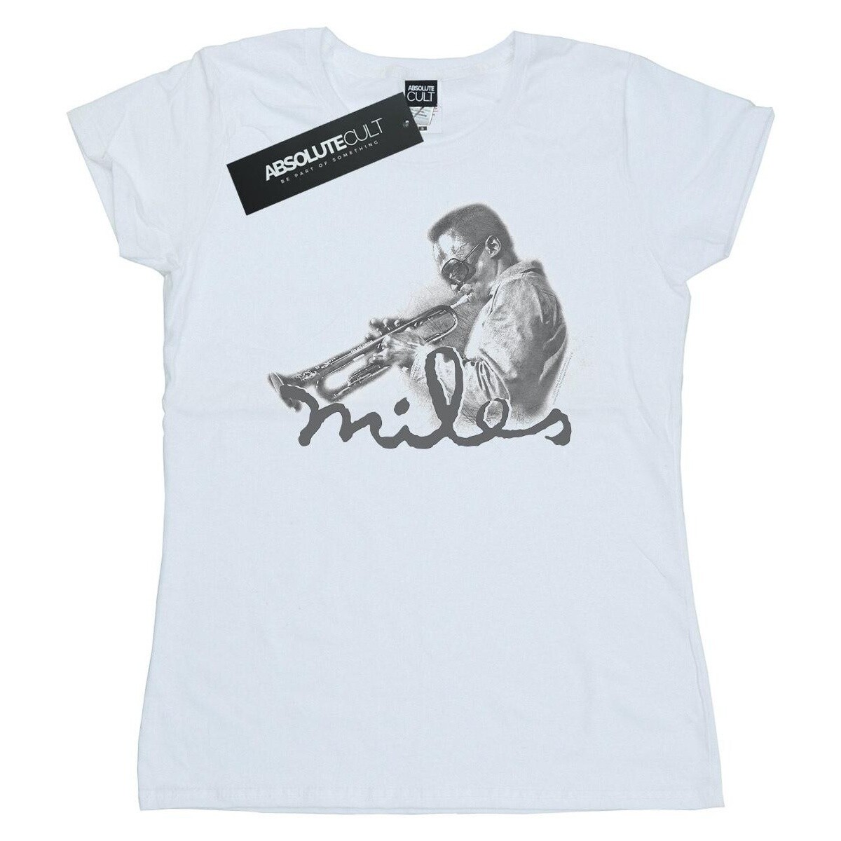 Vêtements Femme T-shirts manches longues Miles Davis Profile Sketch Blanc