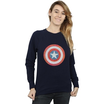 Vêtements Femme Sweats Marvel Captain America Sketched Shield Bleu