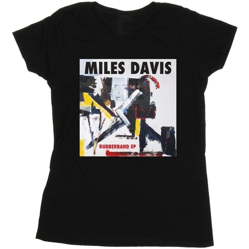 Vêtements Femme T-shirts manches longues Miles Davis  Noir