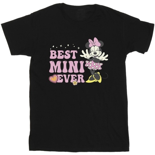 Vêtements Fille T-shirts manches longues Disney Best Mini Ever Noir