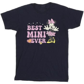Vêtements Fille T-shirts manches longues Disney Best Mini Ever Bleu