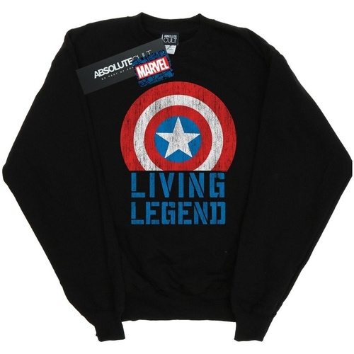 Vêtements Fille Sweats Marvel Captain America Living Legend Noir