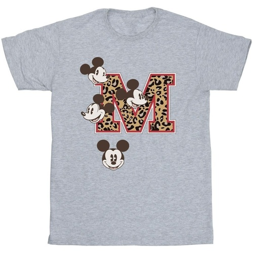 Vêtements Fille T-shirts manches longues Disney Mickey Mouse M Faces Gris