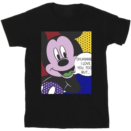 Vêtements Fille T-shirts manches longues Disney Mickey Mouse Oh Minnie Pop Art Noir