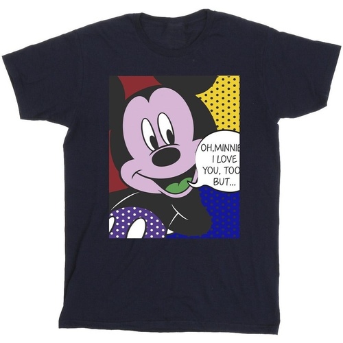 Vêtements Fille T-shirts manches longues Disney Mickey Mouse Oh Minnie Pop Art Bleu