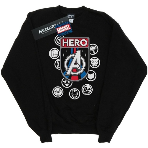 Vêtements Fille Sweats Marvel Hero Badge Noir