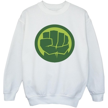 Vêtements Fille Sweats Marvel Hulk Chest Logo Blanc