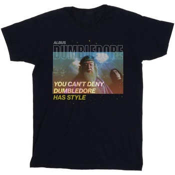 Vêtements Homme T-shirts manches longues Harry Potter Dumbledore Style Bleu