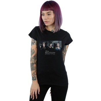 Vêtements Femme T-shirts manches longues Disney Maleficent Mistress Of Evil Character Poster Noir