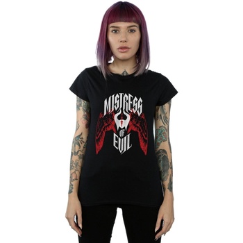 Vêtements Femme T-shirts manches longues Disney Maleficent Mistress Of Evil Wings Noir