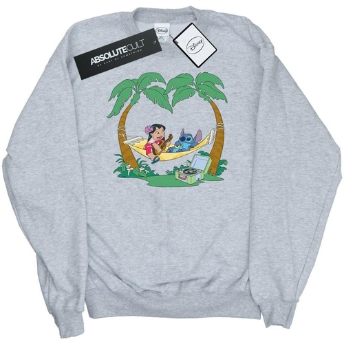 Vêtements Homme Sweats Disney Lilo And Stitch Play Some Music Gris