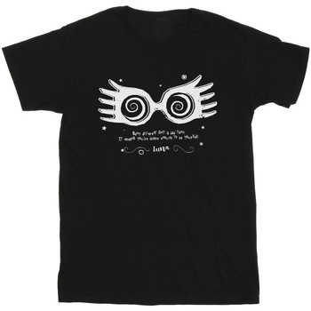 Vêtements Homme T-shirts manches longues Harry Potter Owl Letter From Hogwarts Noir