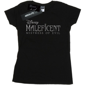 Vêtements Femme T-shirts manches longues Disney Maleficent Mistress Of Evil Logo Noir