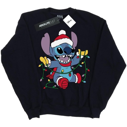 Vêtements Homme Sweats Disney Lilo And Stitch Christmas Lights Bleu