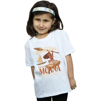 Vêtements Fille T-shirts manches longues Disney Moana Find Your Own Way Blanc