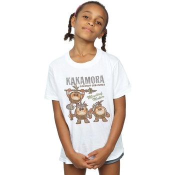 Vêtements Fille T-shirts manches longues Disney Moana Kakamora Mischief Maker Blanc