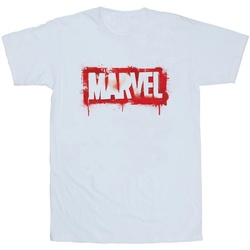 Vêtements Garçon T-shirts manches courtes Avengers, The (Marvel) Brick Spray Logo Blanc