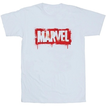 Vêtements Garçon T-shirts manches courtes Avengers, The (Marvel) Brick Spray Logo Blanc