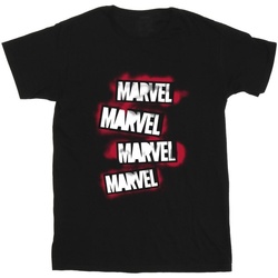 Vêtements Garçon T-shirts manches courtes Avengers, The (Marvel) Grafitti Logos Noir