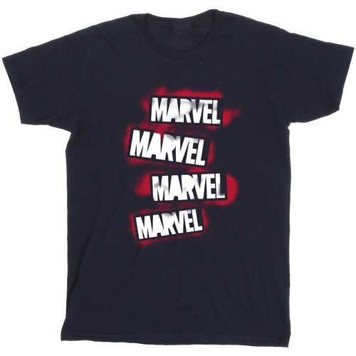 Vêtements Garçon T-shirts manches courtes Avengers, The (Marvel) Grafitti Logos Bleu