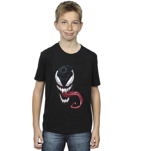 Vêtements Garçon T-shirts manches courtes Marvel Venom Face Noir