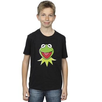 Vêtements Garçon T-shirts manches courtes Disney Muppets Kermit Head Noir
