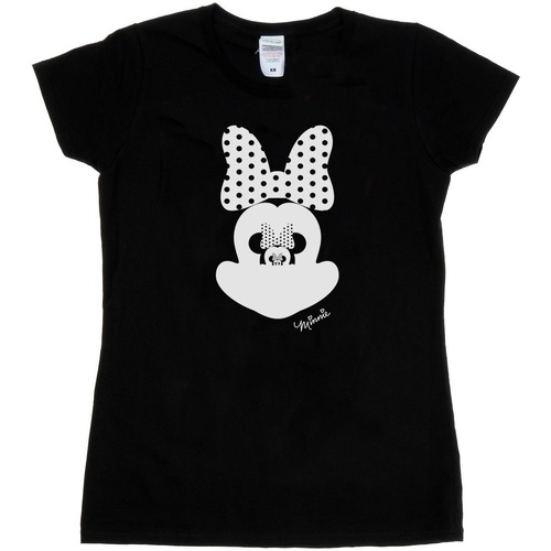 Vêtements Femme T-shirts manches longues Disney Minnie Mouse Mirror Illusion Noir