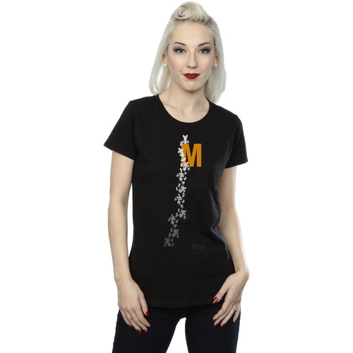 Vêtements Femme T-shirts manches longues Disney Mickey Mouse Climbing Silhouettes Noir