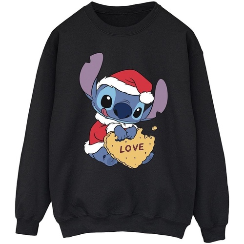 Vêtements Homme Sweats Disney Lilo And Stitch Christmas Love Biscuit Noir
