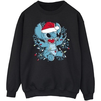 Vêtements Homme Sweats Disney Lilo And Stitch Christmas Lights Sketch Noir