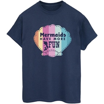 Vêtements Femme T-shirts manches longues Disney The Little Mermaid Fun Bleu