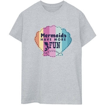 Vêtements Femme T-shirts manches longues Disney The Little Mermaid Fun Gris