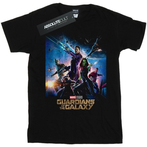 Vêtements Fille T-shirts manches longues Marvel Studios Guardians Of The Galaxy Poster Noir