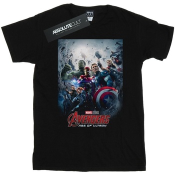 Vêtements Fille T-shirts manches longues Marvel Studios Avengers Age Of Ultron Poster Noir