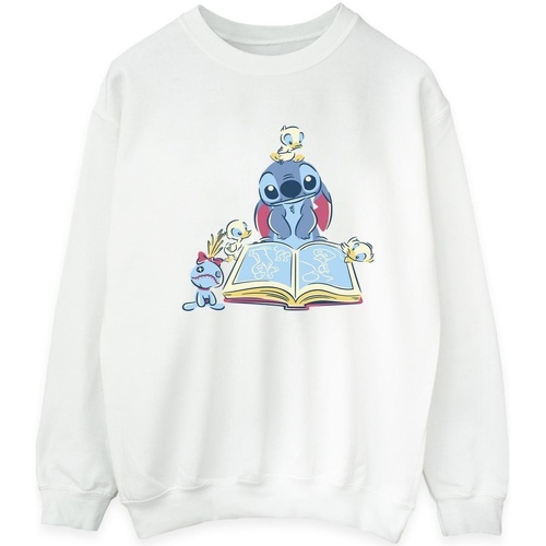 Vêtements Homme Sweats Disney Lilo & Stitch Reading A Book Blanc