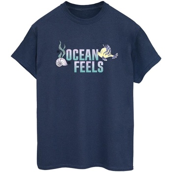 Vêtements Femme T-shirts manches longues Disney The Little Mermaid Ocean Bleu