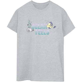 Vêtements Femme T-shirts manches longues Disney The Little Mermaid Ocean Gris