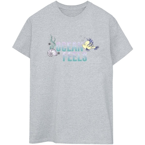 Vêtements Femme T-shirts manches longues Disney The Little Mermaid Ocean Gris