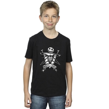 Vêtements Garçon T-shirts manches courtes Disney The Nightmare Before Christmas Misfits Love Noir