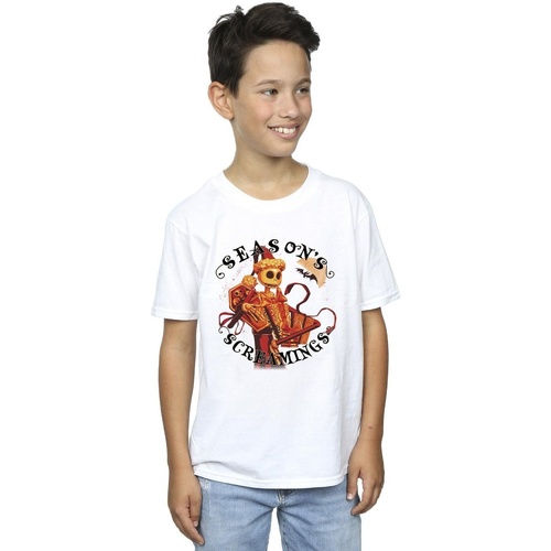 Vêtements Garçon T-shirts manches courtes Disney The Nightmare Before Christmas Seasons Screamings Blanc