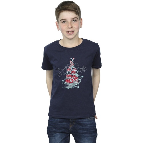 Vêtements Garçon T-shirts manches courtes Disney The Nightmare Before Christmas Scary & Bright Bleu