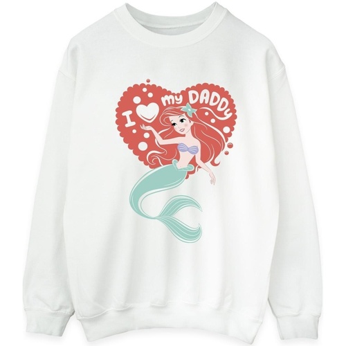 Vêtements Homme Sweats Disney The Little Mermaid Love Daddy Blanc