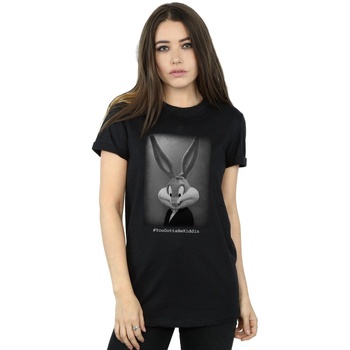 Vêtements Femme T-shirts manches longues Dessins Animés Bugs Bunny Yougottabekiddin Noir