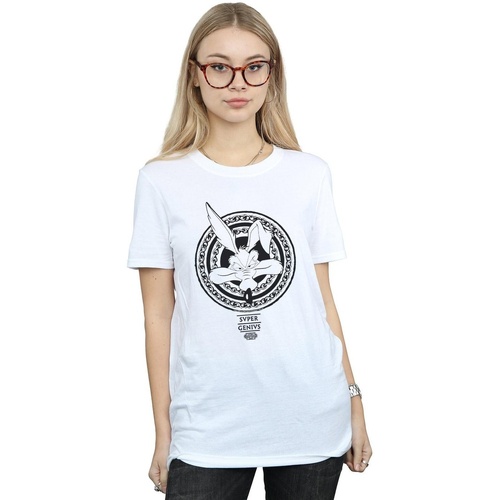 Vêtements Femme T-shirts manches longues Dessins Animés BI32059 Blanc