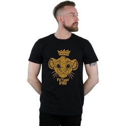 Vêtements Homme T-shirts manches longues Disney The Lion King Future King Noir