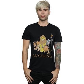 Vêtements Homme T-shirts manches longues Disney The Lion King Group Noir