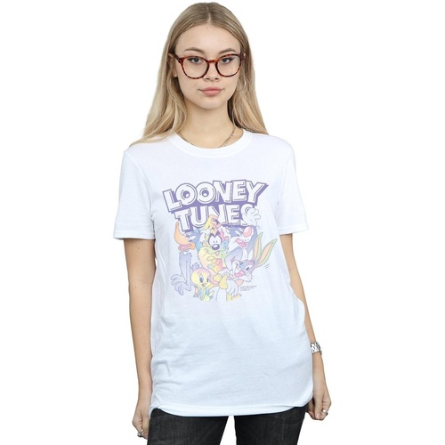 Vêtements Femme T-shirts manches longues Dessins Animés Rainbow Friends Blanc